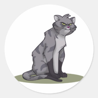 Alley Cat Classic Round Sticker