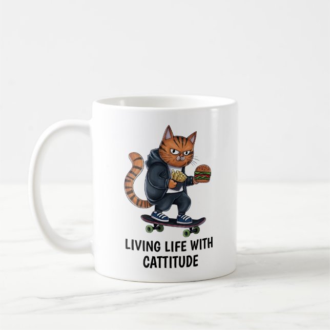 Alley Cat Coffee Mug (Left)