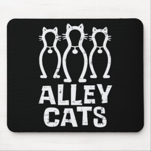 Alley Cats Bowling Team Fun Humour Bowler Player W Mouse Pad