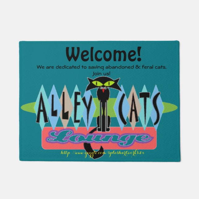 "Alley-Cats" Doormat (Front)