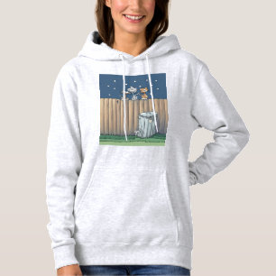 Alley Cats on a fence Hoodie
