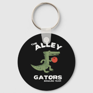 Alley Gators Bowling Team Design  Key Ring