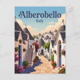 Alley in Alberobello Italy Postcard