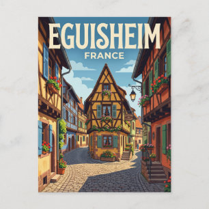 Alley in Eguisheim, France France Postcard