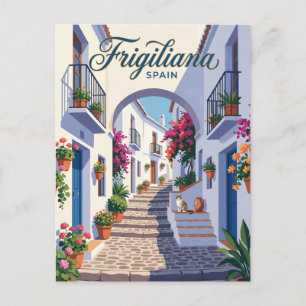 Alley in Frigiliana Spain Postcard