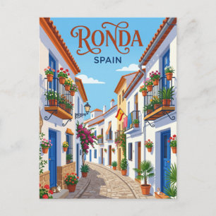 Alley in Ronda Spain Postcard