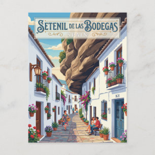 Alley in Setenil de las Bodegas Spain Postcard
