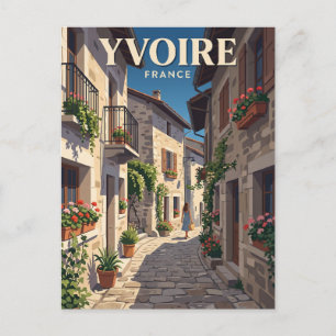 Alley in Yvoire France Postcard