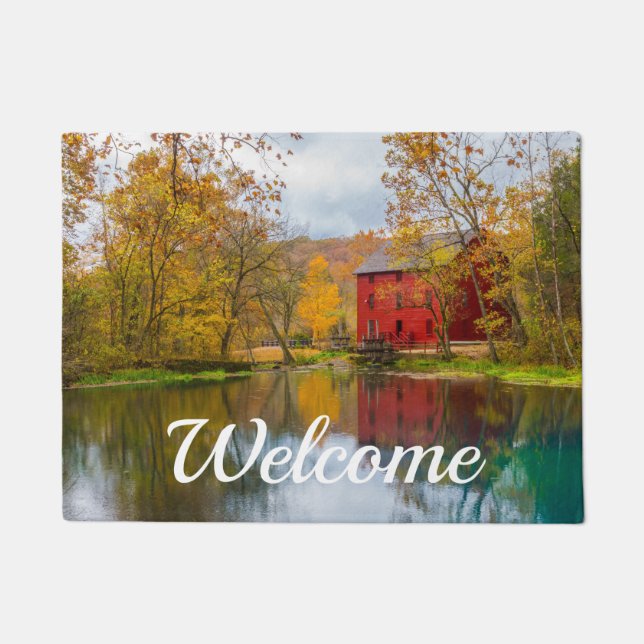 Alley Mill And Spring Welcome Doormat (Front)