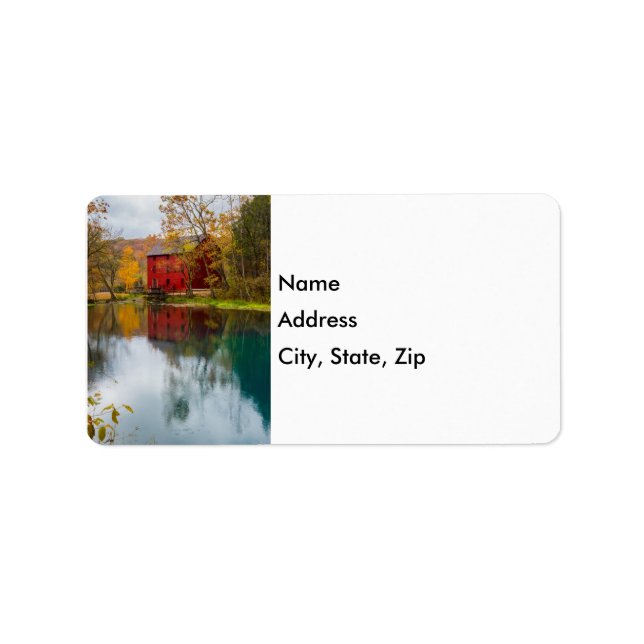 Alley Mill Autumn Address Label (Front)