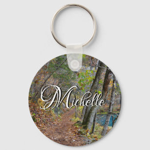 Alley Mill Autumn Walk Custom Keychain