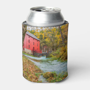 Alley Mill In Autumn Can Cooler