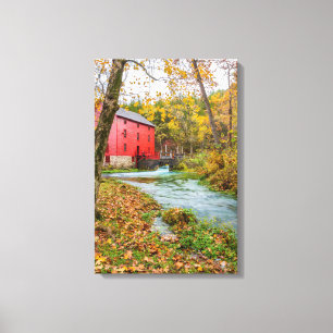 Alley Mill In Autumn Canvas Print