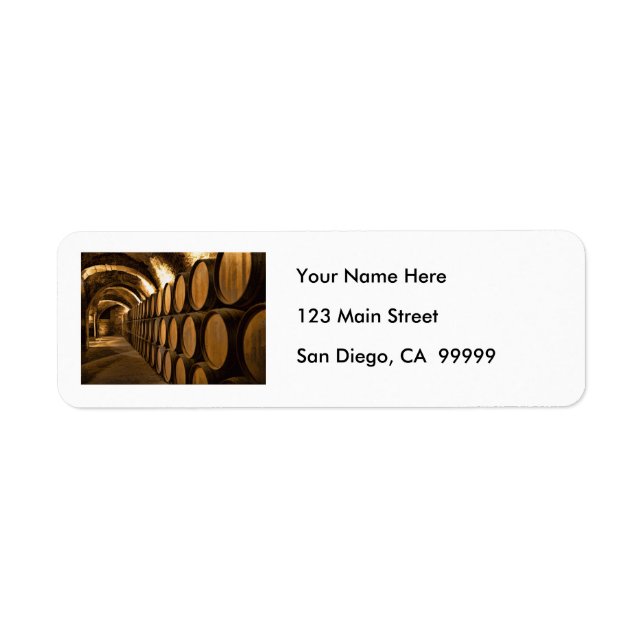 Alley of Barrels at the Winery (Front)