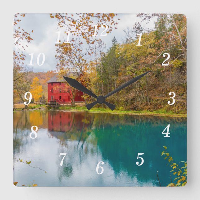 Alley Roller Mill And Spring Wall Clock (Front)