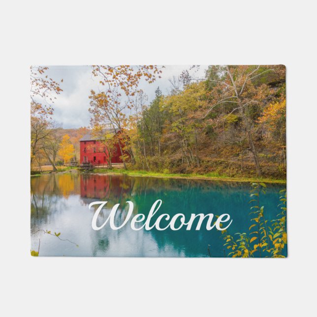 Alley Roller Mill And Spring Welcome Doormat (Front)