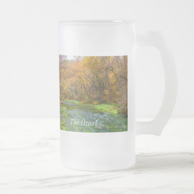Alley Spring Autumn Water Frosted Glass Beer Mug (Right)