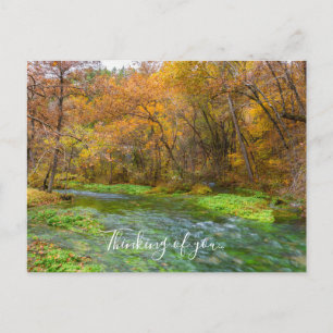 Alley Spring Autumn Water Thinking Of You Postcard