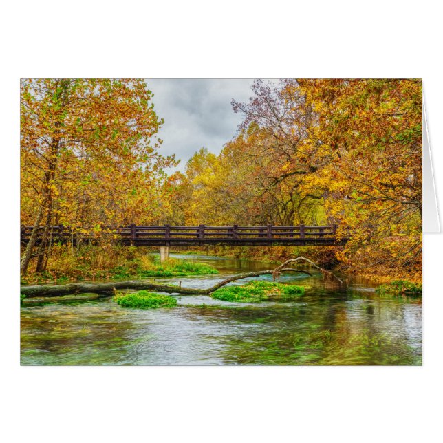 Alley Spring River Greeting Card (Front Horizontal)