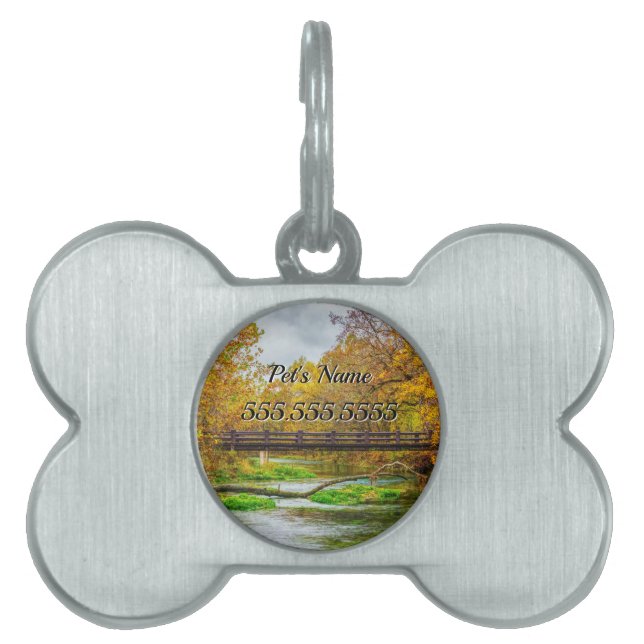 Alley Spring River Pet ID Tag (Front)