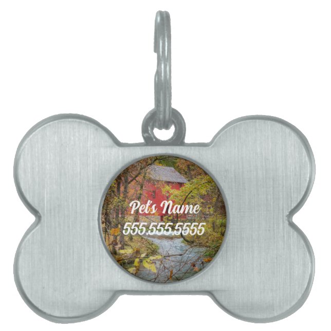 Alley Through The Woods Pet ID Tag (Front)