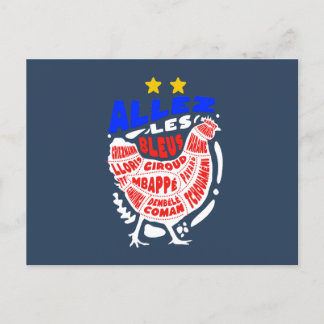 Allez la France Postcard
