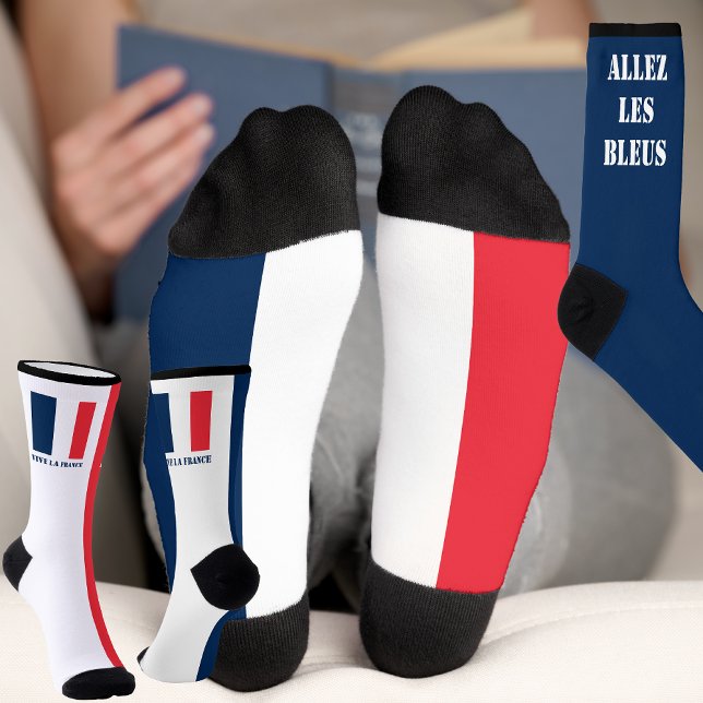 Allez les Bleus France soccer football europe 2024 Socks (Creator Uploaded)