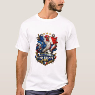 Allez Les Bleus Team France 2026 Rooster Soccer T-Shirt