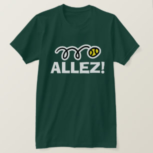 Allez! Tennis sport t shirt