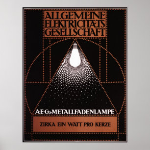 Allgemeine Elektrizitats Gesellschaft AEG Poster