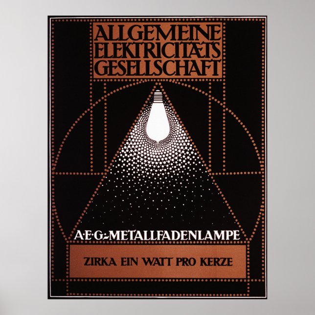 Allgemeine Elektrizitats Gesellschaft AEG Poster (Front)
