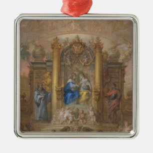 Alliance of France and Spain Metal Tree Decoration