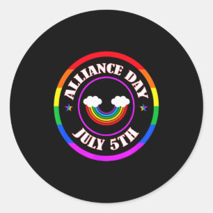 #allianceday New Day To Celebrate Alliance Day  Classic Round Sticker