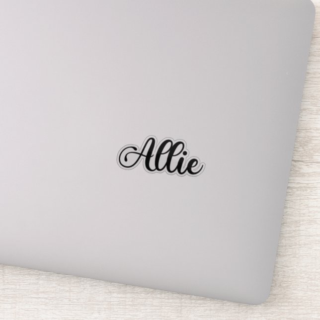 Allie Name - Handwritten Calligraphy (Detail)