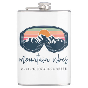 ALLIE Ski Snowboarding Goggle Mountain Vibes Hip Flask