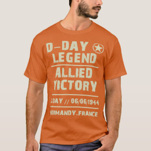 Allied Victory on DDay 1944 in Normandy WWII T-Shirt