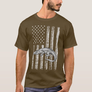 Alligator 4th of July American  USA T-Shirt