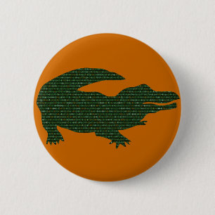 Alligator 6 Cm Round Badge