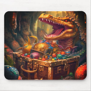 Alligator and Treasure Mouse Pad