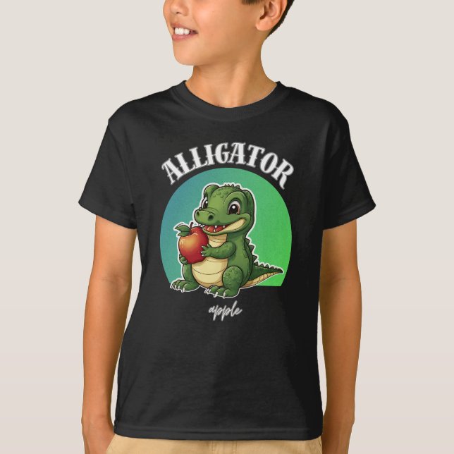 Alligator Apple Cute T-Shirt (Front)