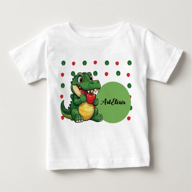 Alligator Apple Print Baby T-Shirt (Front)