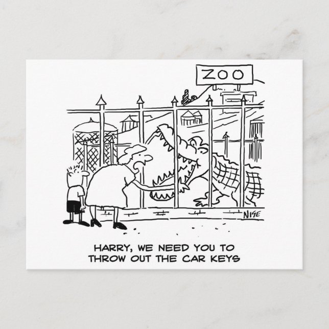 Alligator at the Zoo Postcard (Front)