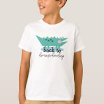 Alligator Back to Homeschooling First Day  T-Shirt<br><div class="desc">Customised Name Themed First Day of Homeschool T-Shirts</div>
