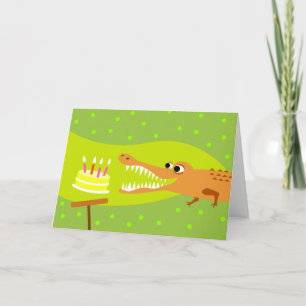 Alligator Birthday Card