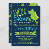 Alligator Birthday Invitation Crocodile Party
