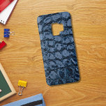 Alligator Blue Faux Leather Case-Mate Samsung Galaxy S9 Case<br><div class="desc">Alligator leather is blue and black,  shiny,  textured skin.  It will be a faux finish but will have that scaly skin look.</div>