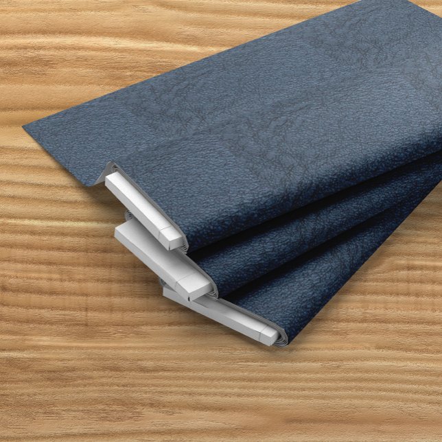 Alligator Blue Faux Leather Fabric (Creator Uploaded)