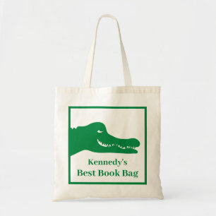 Alligator Book Tote Bag