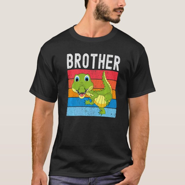 Alligator Brother Gator Crocodile Family Premium T-Shirt (Front)