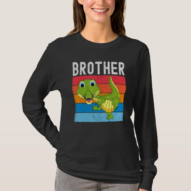Alligator Brother Gator Crocodile Family T-Shirt (Front)